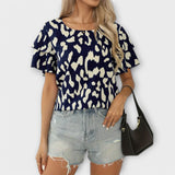 Carla | Blouse quotidienne à col rond
