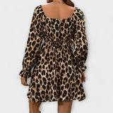 Catarina | Robe courte à motif léopard