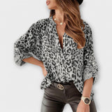 Luisa | Blouse moderne à motif léopard
