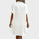 Catarina | Robe Lisse à Manches Courtes
