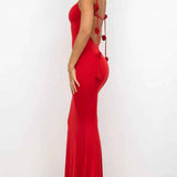 Robe Cami Décorative avec Dos Ouvert