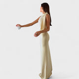 Isadora – Robe Longue en Satin