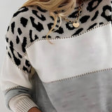 Diane | Pull avec accents léopard
