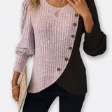 Pull à blocs de couleurs et coupe asymétrique – Style exceptionnel et confort quotidien