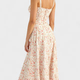 Carolina | Robe Fleurie avec Haut Ajusté