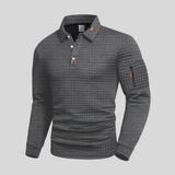 Efraim | Chemise polo en tissu structuré avec poches sur les manches