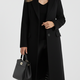 Rebie | Manteau Long Élégant au Caractère Classique