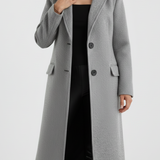 Rebie | Manteau Long Élégant au Caractère Classique