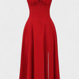 Carolina | Robe Fleurie avec Haut Ajusté