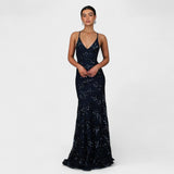 Sol | Robe longue avec des paillettes