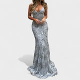 Sol | Robe longue avec paillettes