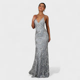 Sol | Robe longue avec des paillettes