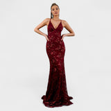 Sol | Robe longue avec paillettes