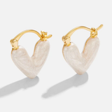 NELY | Boucles d'oreilles en forme de cœur Perlinis