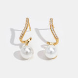 LUNA | Boucles d'oreilles en cristaux et perles