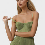 Melissa | Robe Midi Plissée
