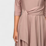 Ana | Robe Midi Élégante avec Ceinture