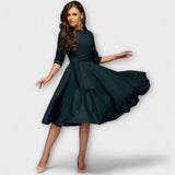 Ana | Robe Midi Élégante avec Ceinture