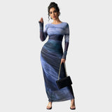 Amélia | Robe longue à manches longues