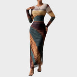 Amélia | Robe longue à manches longues