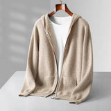 Cardigan zippé en cachemire
