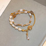Bracelet élégant en cristaux et pierres précieuses