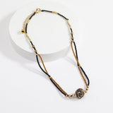 Collier vintage à chaîne, collier fait main simple