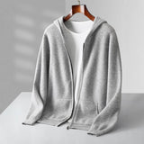 Cardigan zippé en cachemire