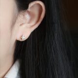 AURORA | Boucles d'Oreilles Vintage en Opale Étoilée