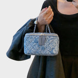 Ksenija - Sac à fleurs en denim