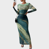 Amélia | Robe longue à manches longues