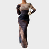 Amélia | Robe longue à manches longues