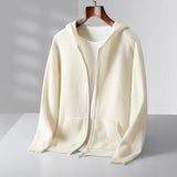 Cardigan zippé en cachemire