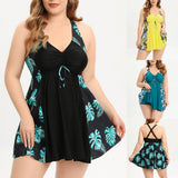 Maillot de bain deux pièces à motif floral