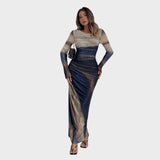 Amélia | Robe longue à manches longues