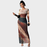 Amélia | Robe longue à manches longues
