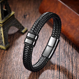 Tkanina ombre – Bracelet en cuir tressé