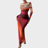 Amélia | Robe longue à manches longues