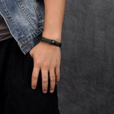 Tkanina ombre – Bracelet en cuir tressé