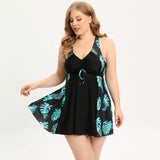 Maillot de bain deux pièces à motif floral