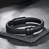 Tkanina ombre – Bracelet en cuir tressé