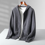 Cardigan zippé en cachemire