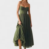 Melissa | Robe Midi Plissée