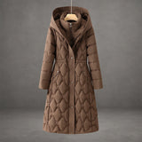 Gracia | Manteau long en duvet avec capuche