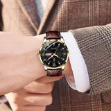 Montre pour hommes avec aiguilles lumineuses
