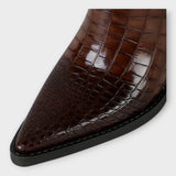 Mirjana – chaussures élégantes avec motif crocodile et talon stylisé