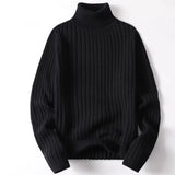 Erik | Pull pour homme avec motif plissé et col haut