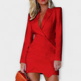 Gabriela | Robe Blazer Élégante avec Décolleté Profond