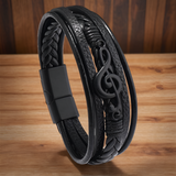 Rhythmo – Bracelet en cuir pour les amoureux de la musique