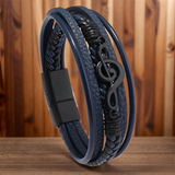 Rhythmo – Bracelet en cuir pour les amoureux de la musique